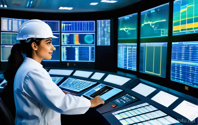 원자력 엔지니어 초보를 위한 가이드 - **Prompt: "A dynamic scene inside a cutting-edge university nuclear engineering laboratory or a coll...