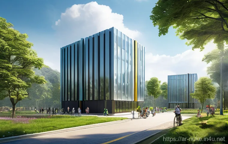 원자력 기술과 물리학의 융합 사례 - **Prompt 1: Powering a Sustainable Future with SMRs**
"A visually striking image of a sleek, fut...