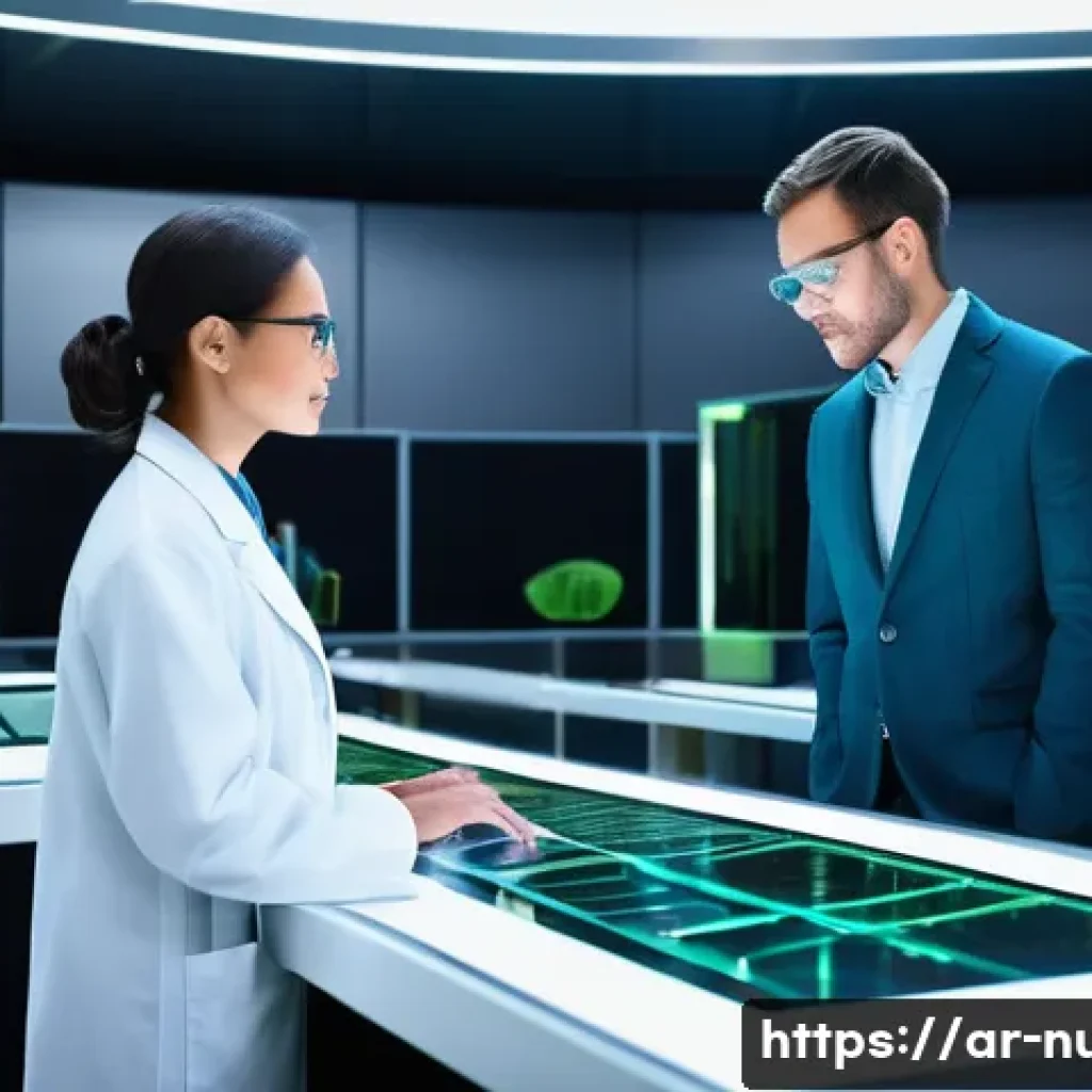 원자력 기술 관련 직업의 다양성 - **Prompt:** "A diverse team of nuclear engineers, both male and female, in a state-of-the-art contro...