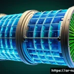 원자력 기술자가 알아야 할 기본 물리학 - A highly detailed cross-sectional illustration of a nuclear reactor core showing the interaction of ...